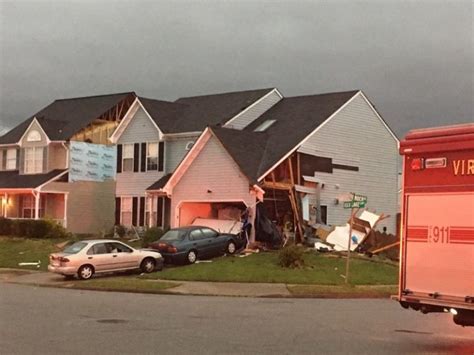 Virginia Beach stuck by tornado, dozens of homes damaged